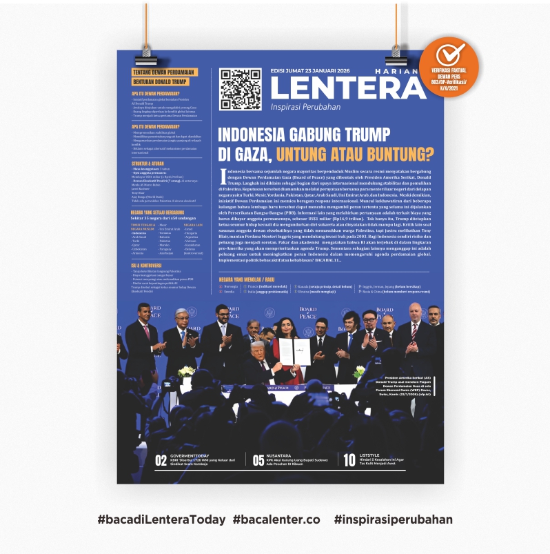 Indonesia Gabung Trump di Gaza, Untung atau Buntung ? (Koran Jumat, 23 Januari 2026)