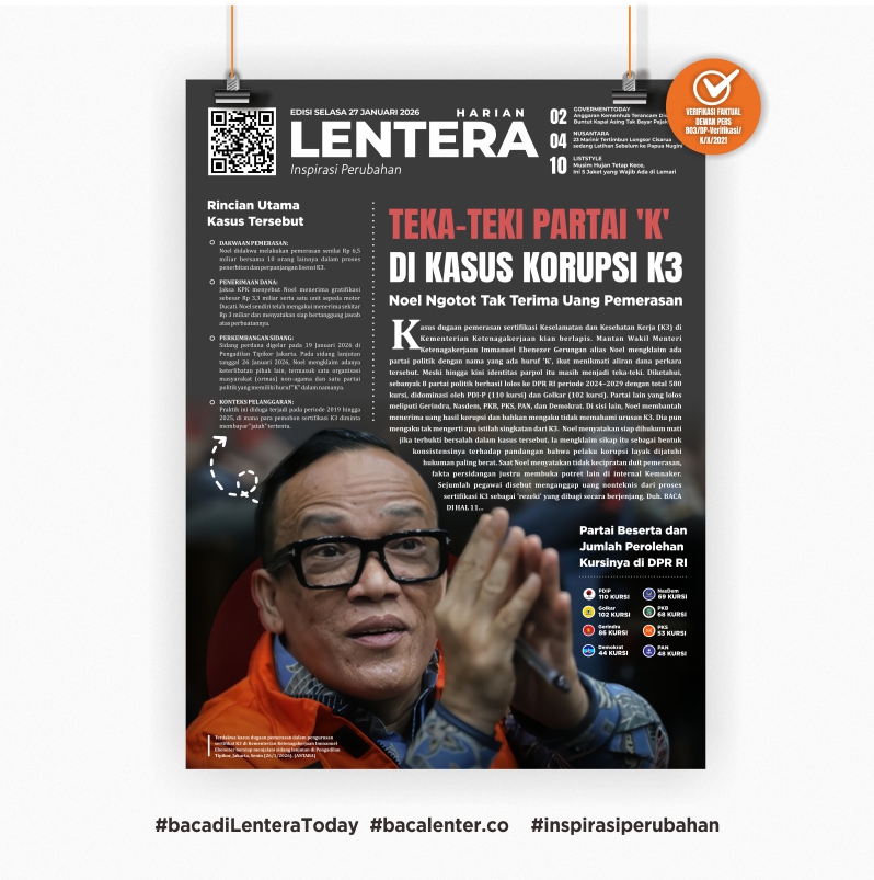 Teka-teki Partai 'K' di Kasus Korupsi K3 (Koran Selasa, 27 Januari 2026)