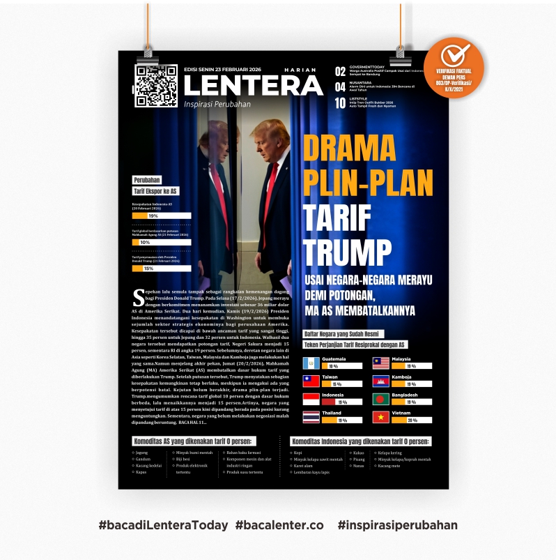 Drama Plin-plan Tarif Trump (Koran Senin, 23 Februari 2026)