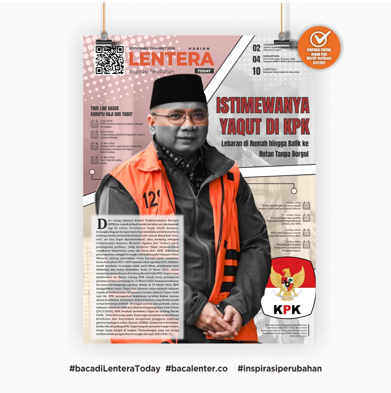 Istimewanya Yaqut di KPK (Koran Rabu, 25 Maret 2026)