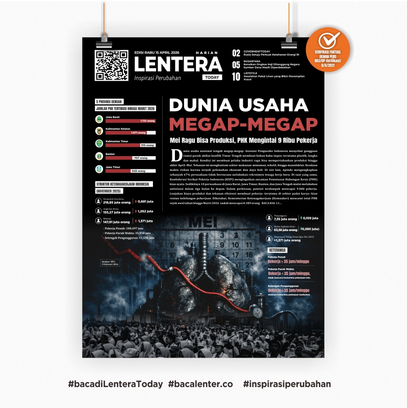 Dunia Usaha Megap-megap (Koran Rabu, 15 April 2026)