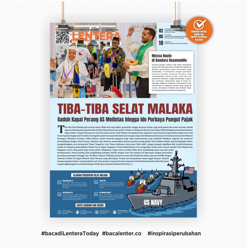 Tiba-tiba Selat Malaka (Koran Kamis, 23 April 2026)
