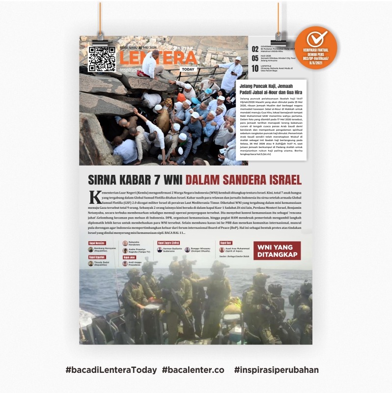 Sirna Kabar 7 WNI dalam Sandera Israel (Koran Rabu, 20 Mei 2026)