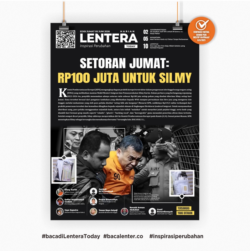 Setoran Jumat : Rp 100 Juta untuk Silmy (Koran Jumat, 5 Juni 2026)