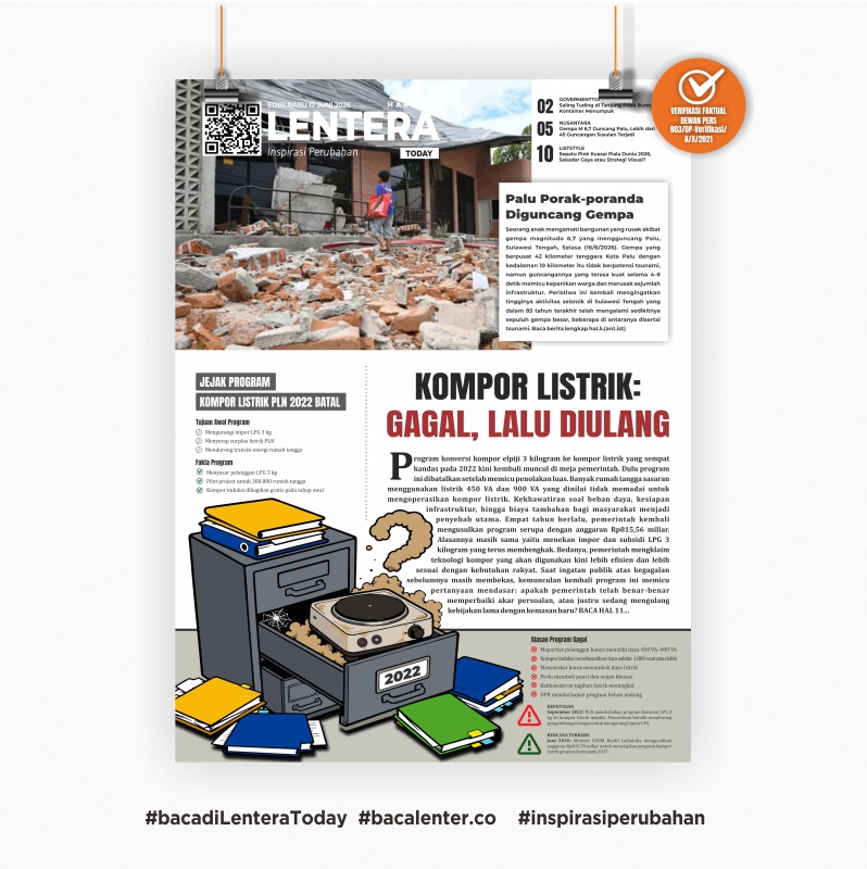 Kompor Listrik : Gagal, Lalu Diulang (Koran Rabu, 17 Juni 2026)