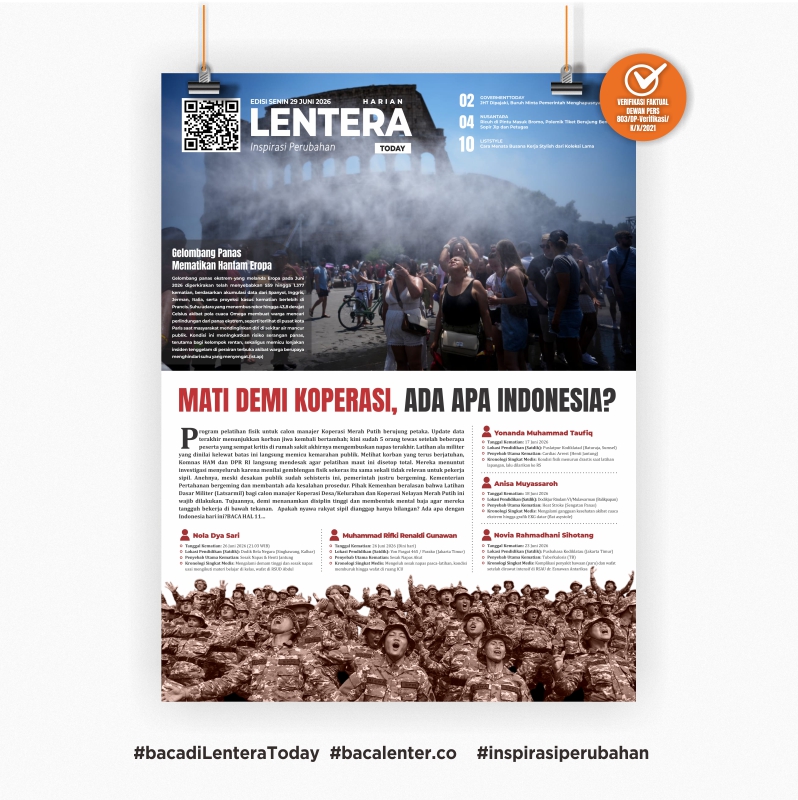 Mati Demi Koperasi, Ada Apa Indonesia? (Koran Senin, 29 Juni 2026