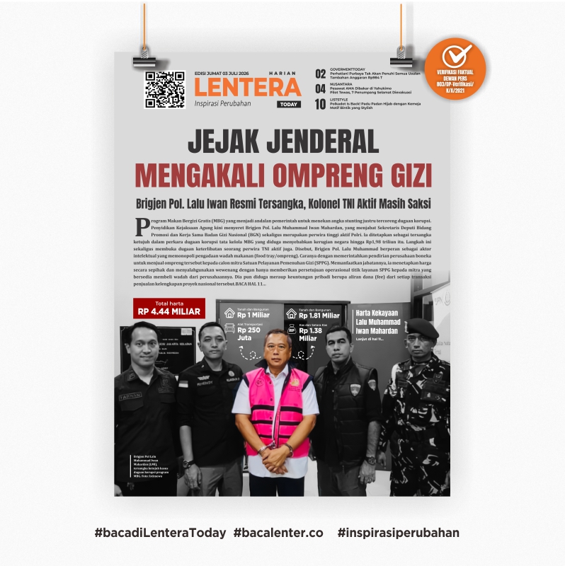 Jejak Jenderal Mengakali Ompreng Gizi (Koran Jumat, 3 Juli 2026)