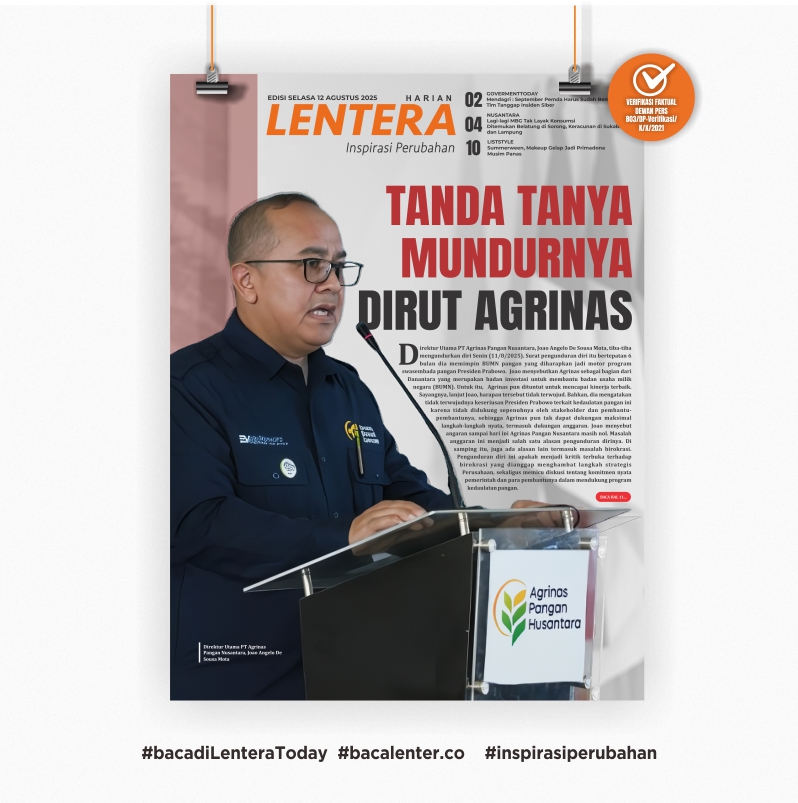 Tanda Tanya  Mundurnya Dirut Agrinas (Koran Selasa, 12/8/2025)