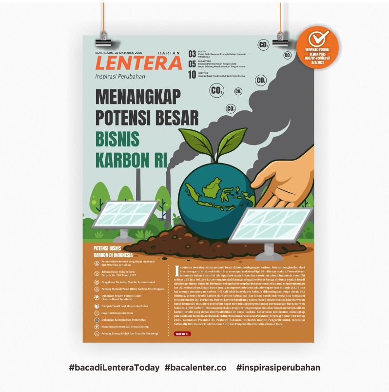 Menangkap Potensi Besar Bisnis Karbon RI (Koran Rabu, 22/10/2025)