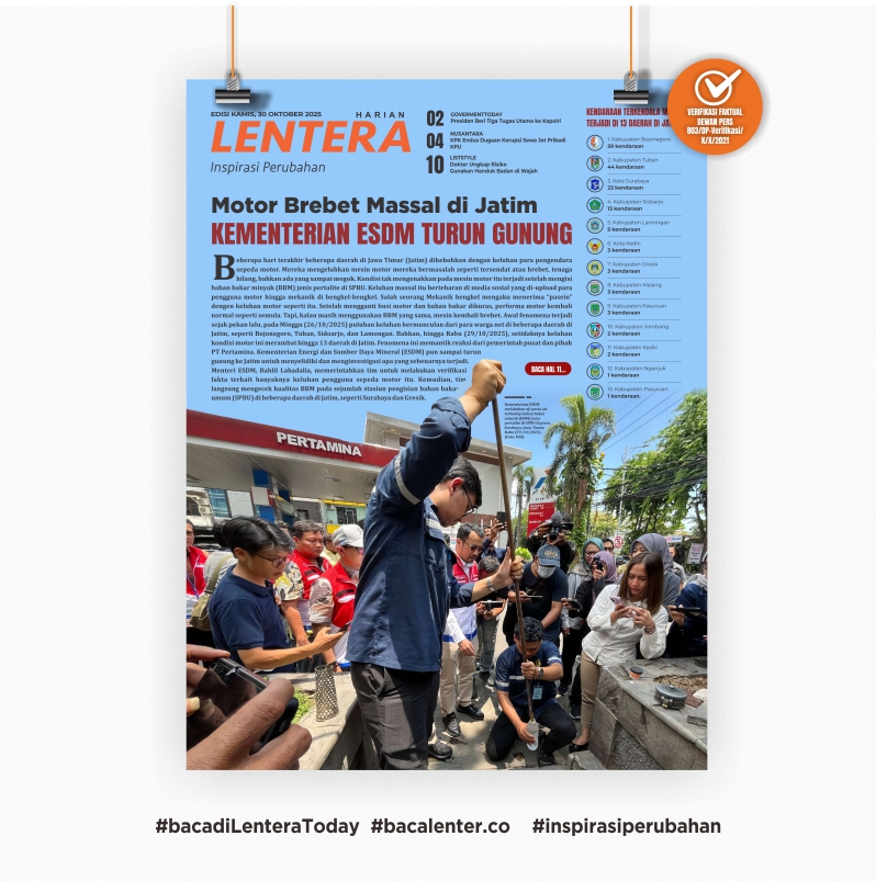 Motor Brebet Massal di Jatim, Kementerian ESDM Turun Gunung (Koran Kamis, 30/10/2025)
