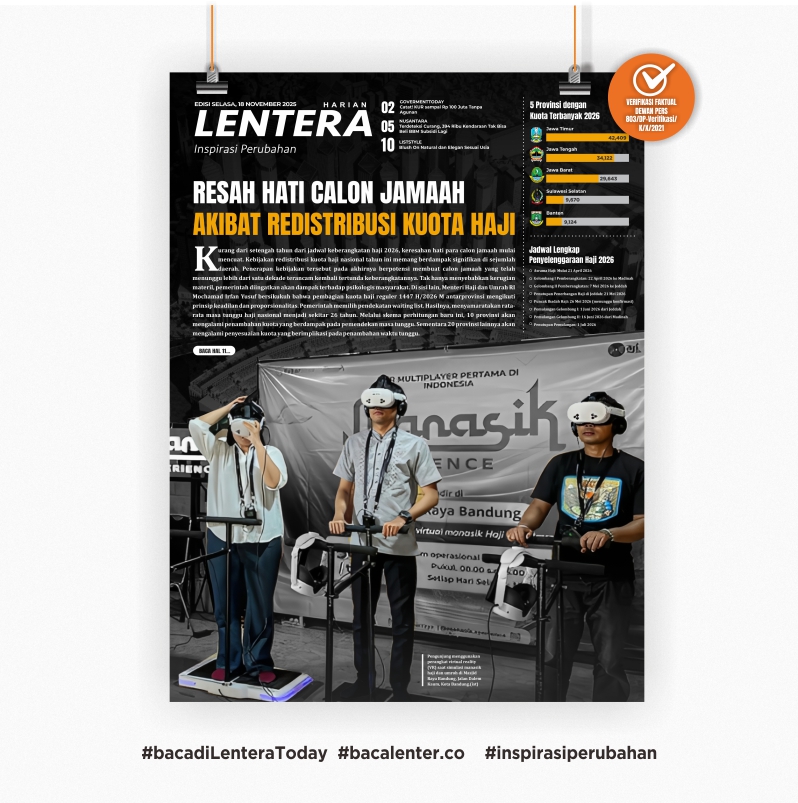 Resah Hati Calon Jamaah Haji Akibat Redistribusi Kuota Haji (Koran Selasa, 18 November 2025)