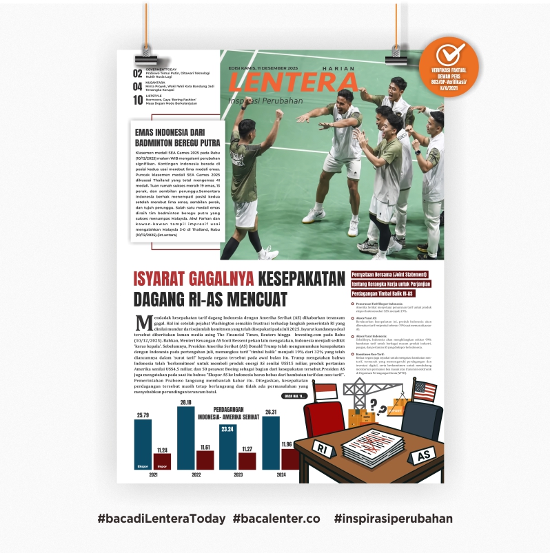 Isyarat Gagalnya Kesepakatan Dagang RI-AS Mencuat (Koran Kamis, 11 Desember 2025)