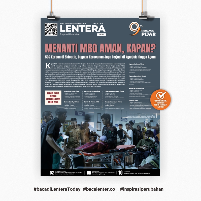 Menanti MBG Aman, Kapan? (Koran Kamis, 3 September 2026)