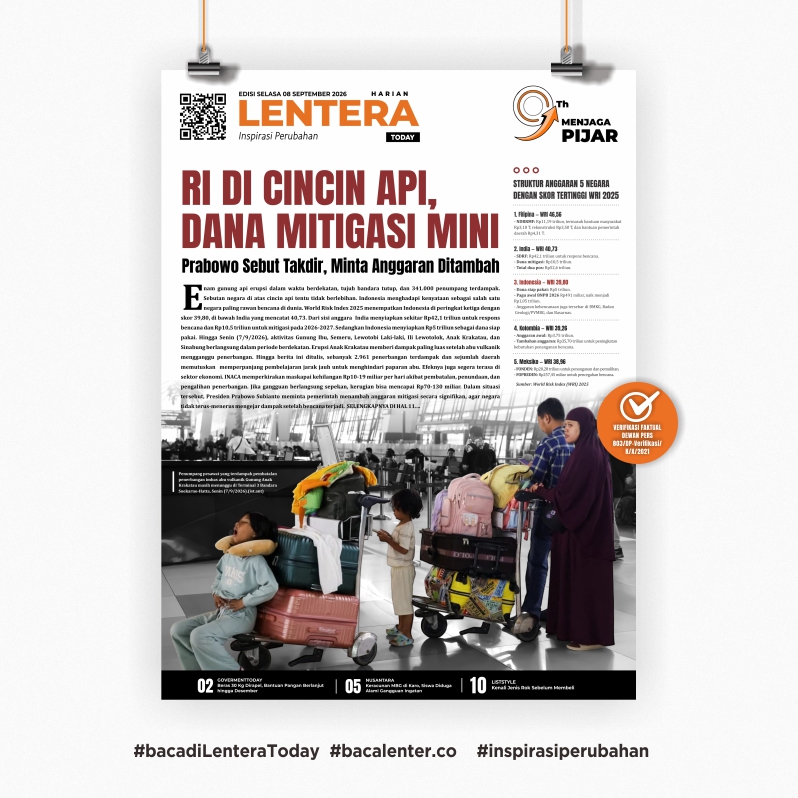 RI di Cincin Api, Dana Mitigasi Mini (Koran Selasa, 8 September 2026)