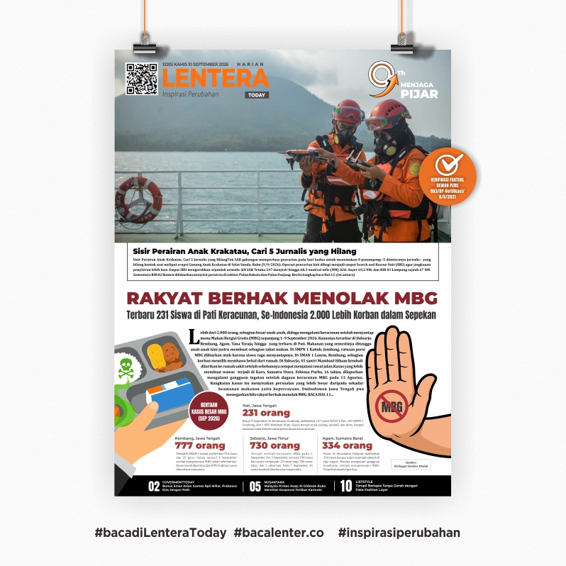 Rakyat Berhak Menolak MBG (Koran Kamis, 10 September 2026)