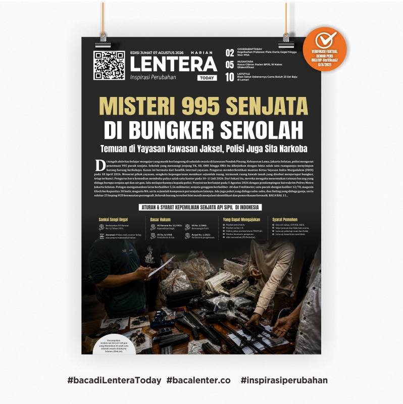 Misteri 995 Senjata di Bungker Sekolah (Koran Jumat, 7 Agustus 2026)