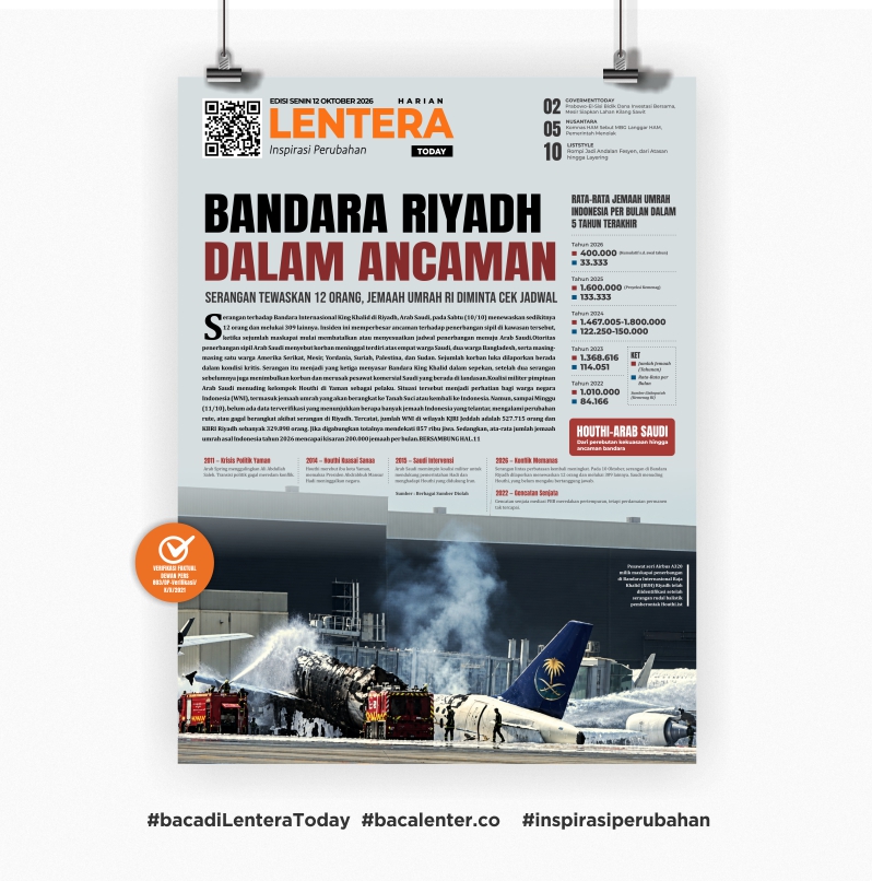 Bandara Riyadh dalam Ancaman (Koran Senin, 12 Oktober 2026)