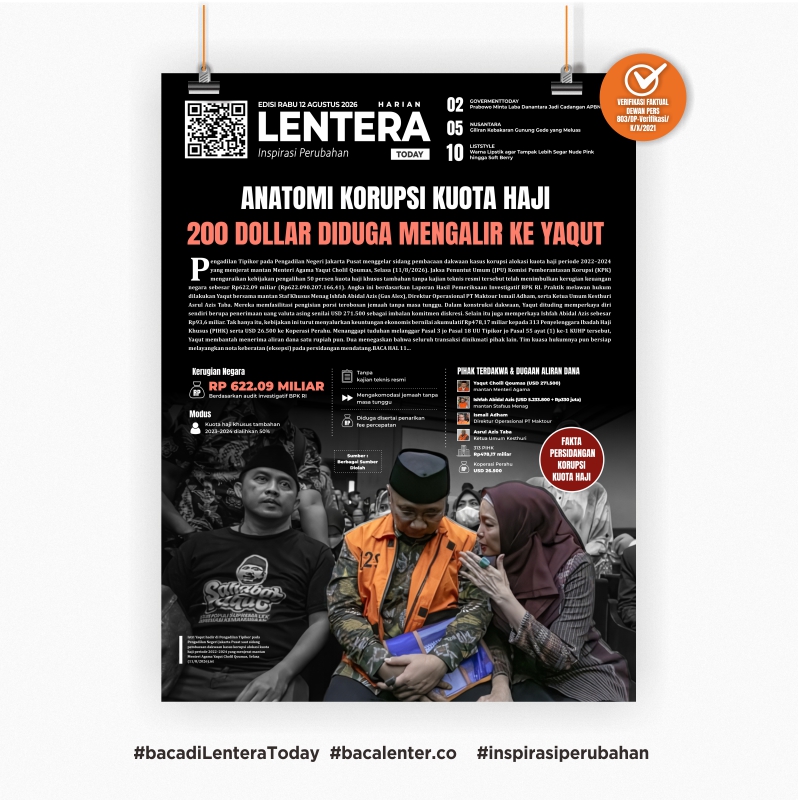Anatomi Korupsi Kuota Haji (Koran Rabu, 12 Agustus 2026