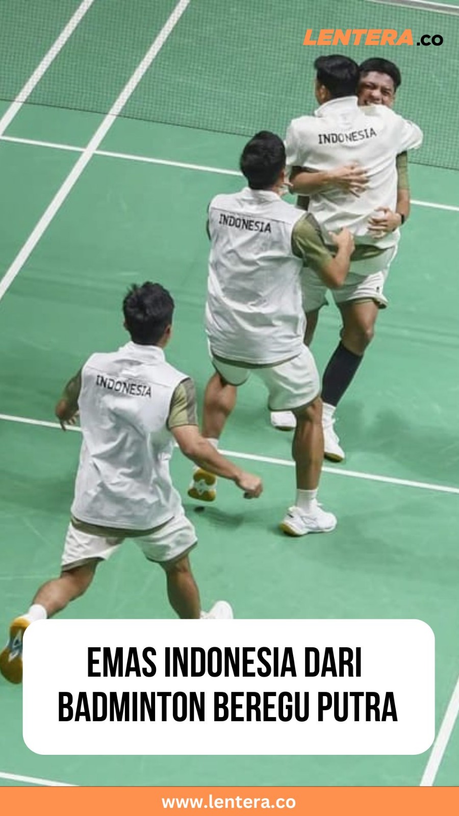 Emas Indonesia dari Badminton Beregu Putra