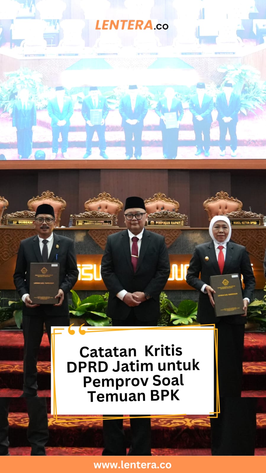 Catatan Kritis DPRD Jatim untuk Pemprov soal Temuan BPK