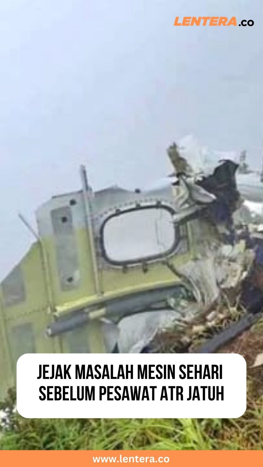 Jejak Masalah Mesin Sehari Sebelum Pesawat ATR Jatuh 
