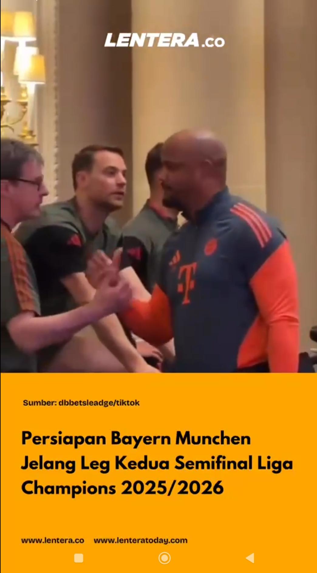 Persiapan Bayern Munchen Jelang Leg Kedua Semifinal Liga Champions 2025/2026