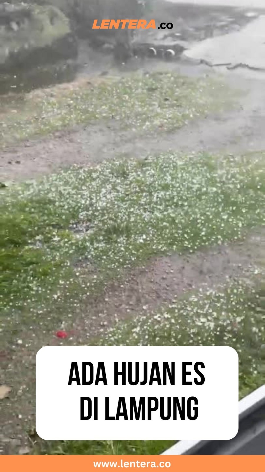 Ada Hujan Es di Lampung